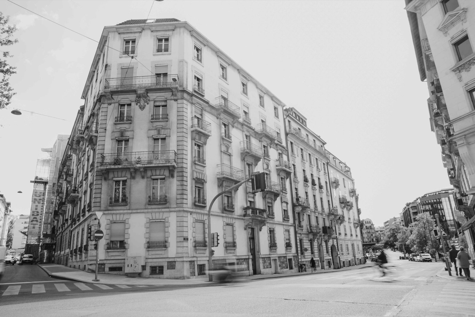 L'immeuble de l'Étude, quartier des Eaux-Vives à Genève